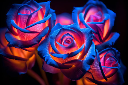 Blacklight Roses Texture Backgroundの素材