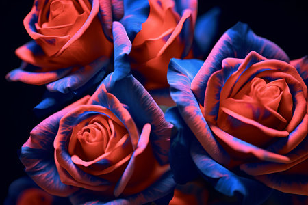 Blacklight Roses Texture Backgroundの素材