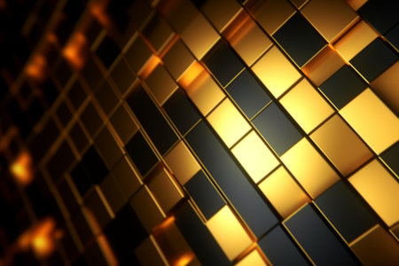 Sleek Modern Geometric Glowing Shapes Outline Backgroundの素材