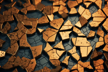 Voronoi Blocks Pattern Texture Backgroundの素材