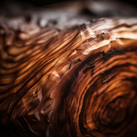 Wooden texture with natural patterns as a background. Toned.の素材