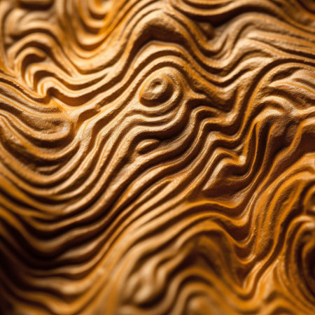 abstract background of a wooden surface with a relief pattern. macroの素材
