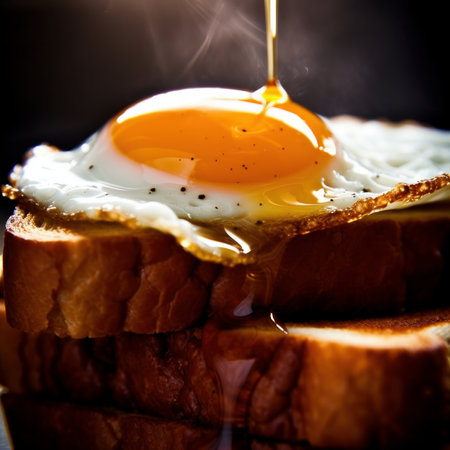 Closeup of Breakfast Foodの素材