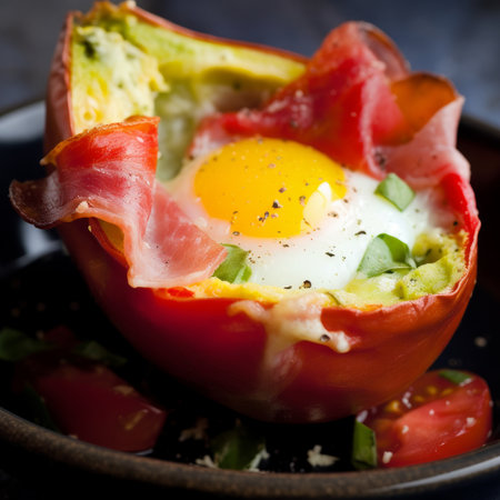 Closeup of Breakfast Foodの素材
