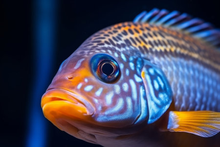 Closeup of an Ocean Fishの素材