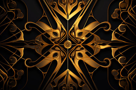 art nouveau gold and black art nouveau gold and black art nouveau gold and black art nouveau goldの素材