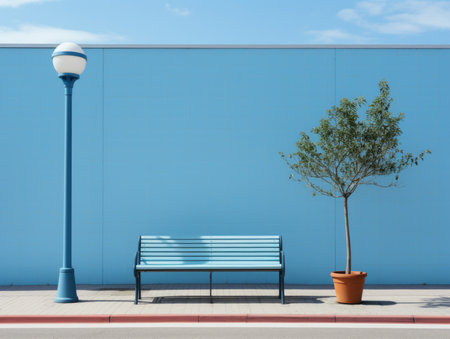 a blue wallの素材