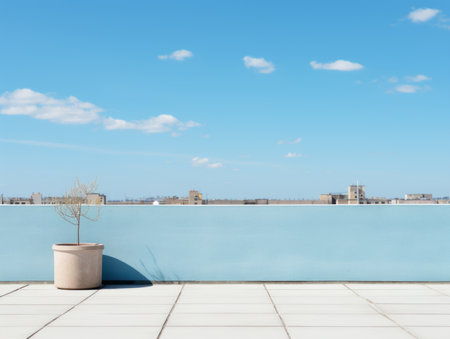 the sky is blueの素材