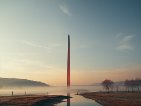 the obelisk at sunriseの素材