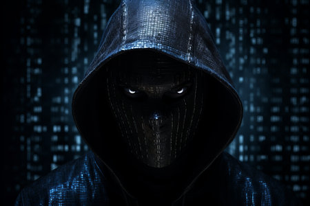 a man in a hoodie with dark eyesの素材