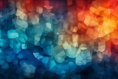 abstract background with red orange and blue lightsの素材