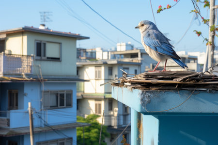 a blue buildingの素材