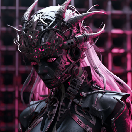 an image of a woman in a futuristic outfitの素材