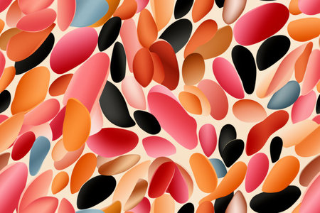 a colorful abstract pattern with many different shapesの素材