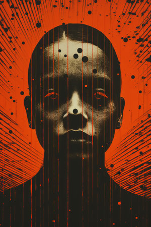 a poster for the movie blackkklansman with the face of a black manの素材