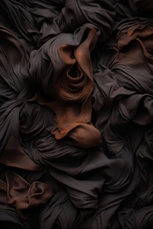 a close up of a black and brown fabricの素材