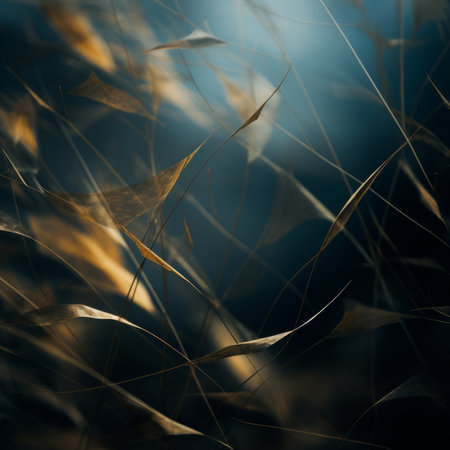 an abstract image of grass in the darkの素材