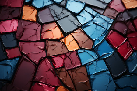 colorful mosaic wallpaper with a black and white backgroundの素材