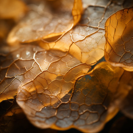 a close up view of the leaves of an orange treeの素材