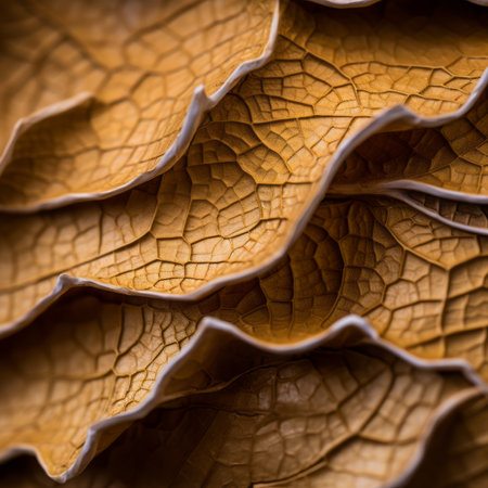 a close up view of the surface of a mushroomの素材