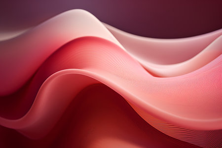 an abstract red and pink background with wavy linesの素材