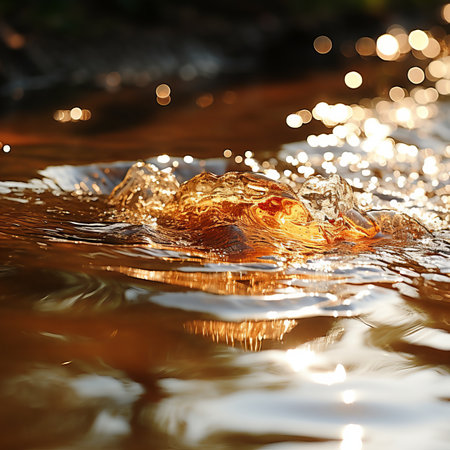 the water is brownの素材