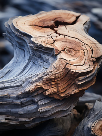 a close up of a piece of woodの素材