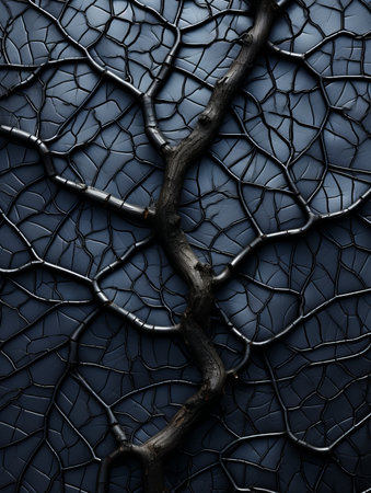 a close up of a tree branch with no leavesの素材