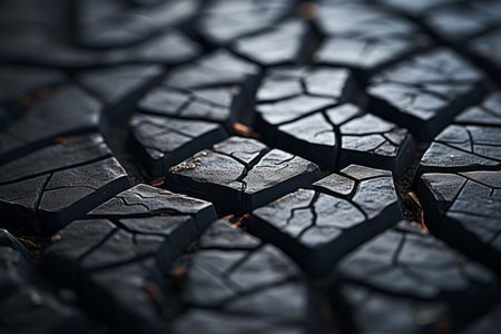 a close up view of a cracked tireの素材
