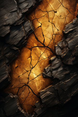 an image of a crack in a rock wallの素材