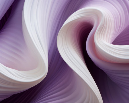 an abstract image of purple and white wavesの素材