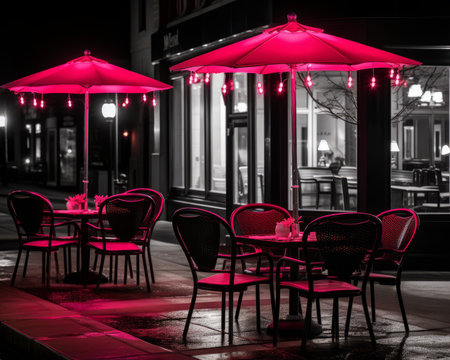 the umbrellas are redの素材
