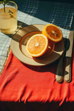 the table cloth is redの素材