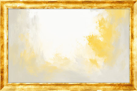 an abstract painting in a gold frameの素材
