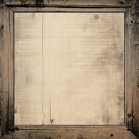 an old wooden frame with a grunge textureの素材