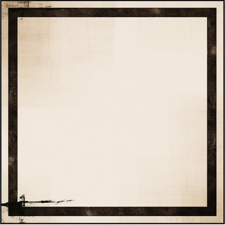 grunge frame with black border on a white backgroundの素材