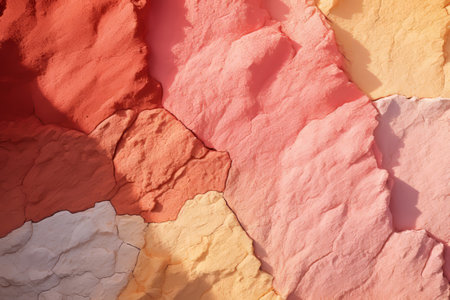 a close up of a pile of colored sandの素材
