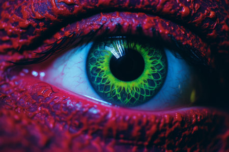 a close up of the eye of a dragonの素材