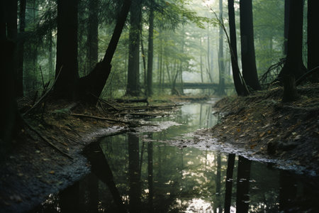 trees in the forestの素材