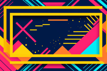 colorful abstract background with geometric shapesの素材