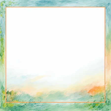 an abstract painting with a square frame on itの素材