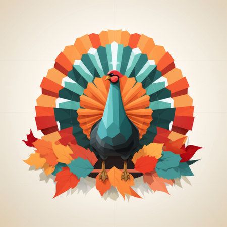 turkey thanksgiving vector illustrationの素材