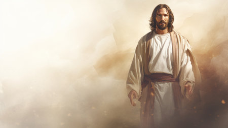jesus in the cloud wallpaperの素材