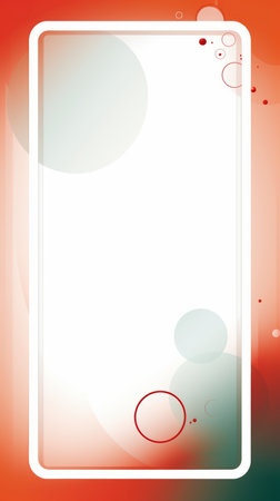 an abstract background with bubbles and a white frameの素材