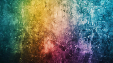 colorful abstract background with a rainbow painted on itの素材