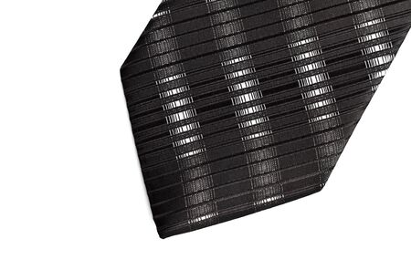 necktie part isolated on whiteの写真素材