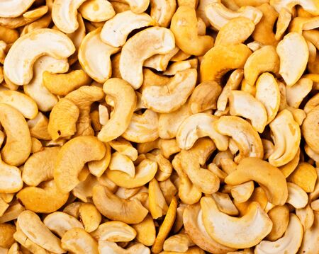 cashew nuts closeup background
