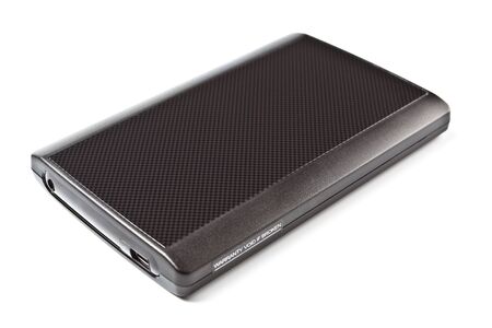 external hdd isolated on white background