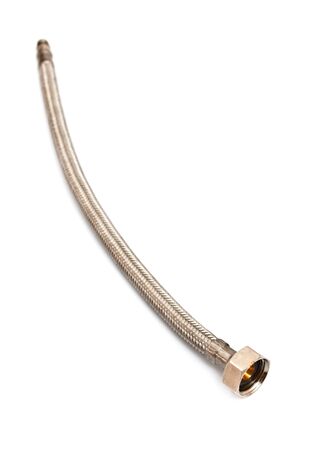 water hose isolated on white backgroundの写真素材