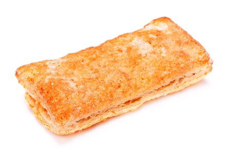 fresh sweet pie isolated on white backgroundの写真素材